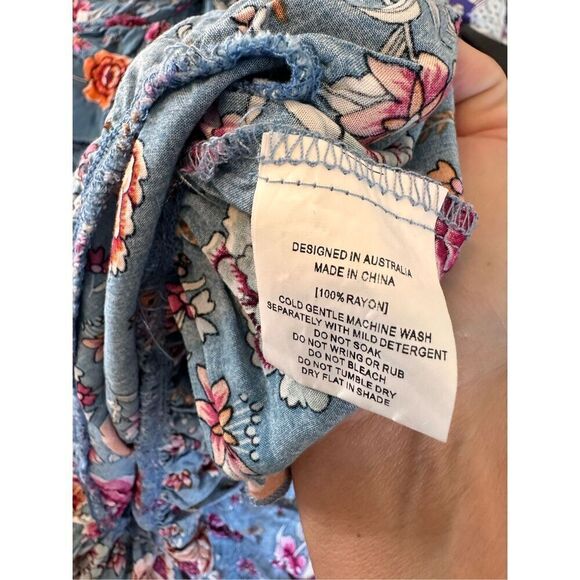 Label Of Love - Candy Floral Tie Front Ruffle Sundress Size XSmall - Picture 9 of 14